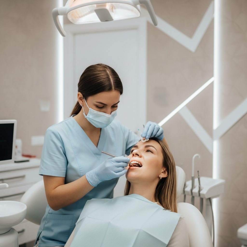 Final Placement of Dental Bridge Dental Bridge Cost Belgium: Understanding the professional process of getting a new bridge placed.