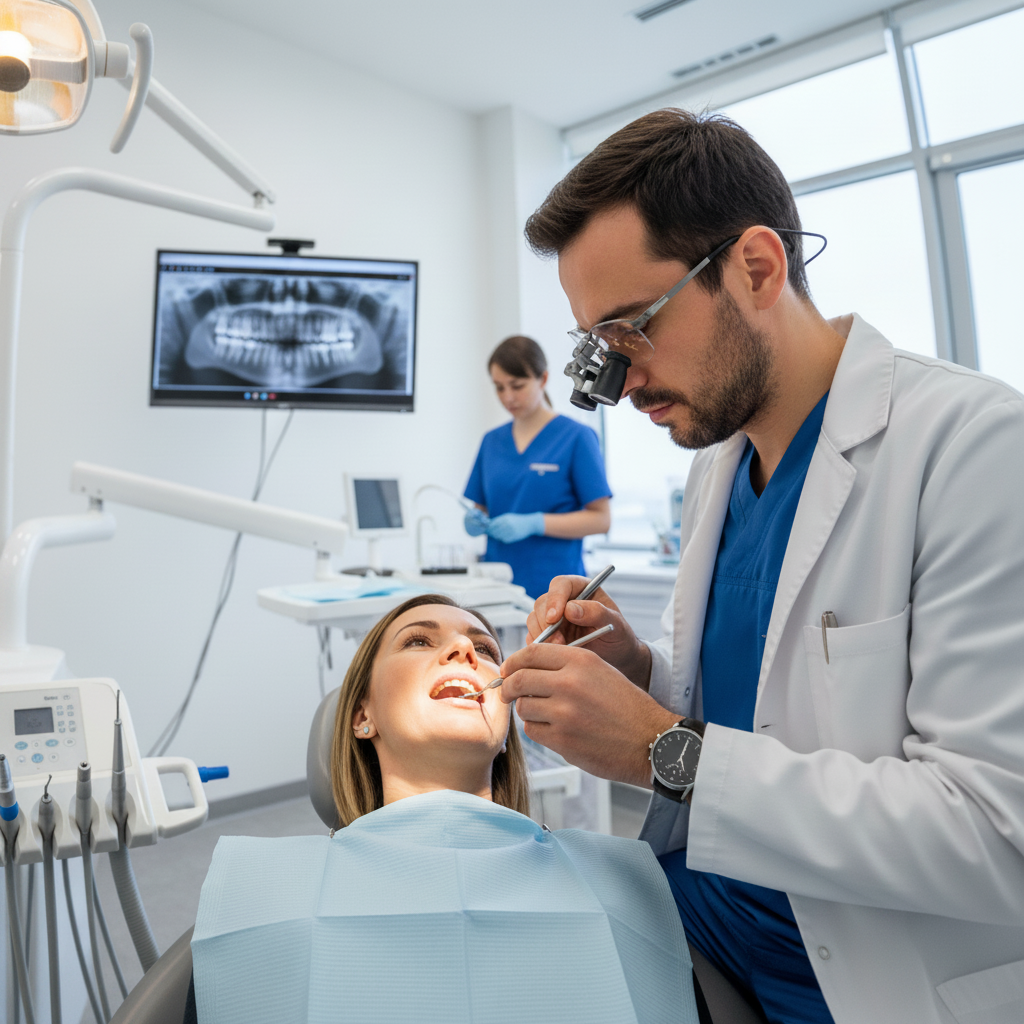 Modern dental bridge placement procedure Dental Bridge Cost Belgium: Understanding the procedure for getting a dental bridge in a modern Belgian clinic