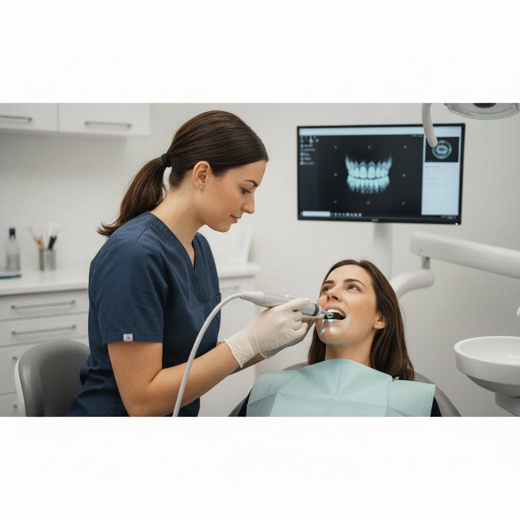 Digitale Tandheelkunde transformeert diagnostiek: tandarts maakt comfortabele 3D-afdrukken met intraorale scanner in praktijk
