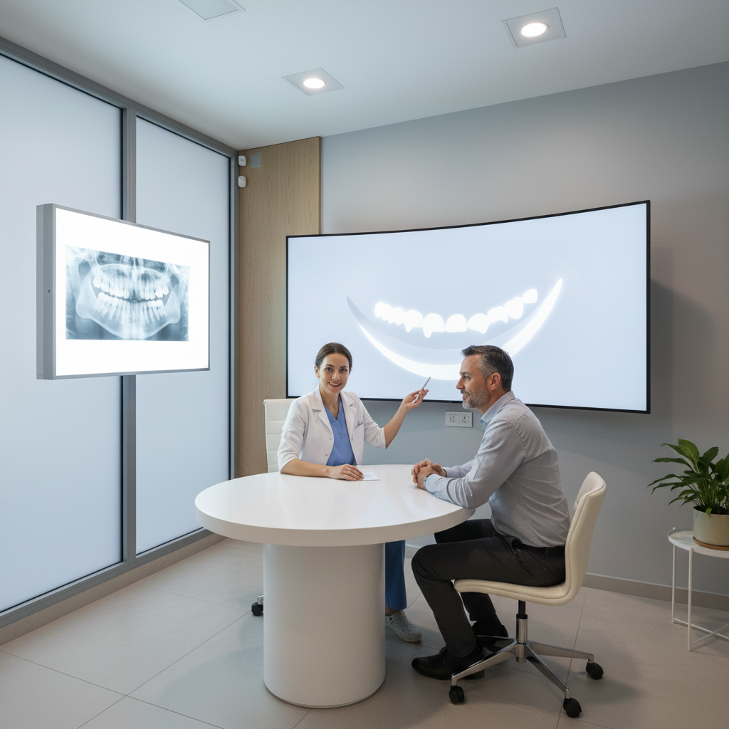 Smile Makeover Belgium planning begins with a thorough consultation, utilizing advanced digital smile design technology for personalized results.