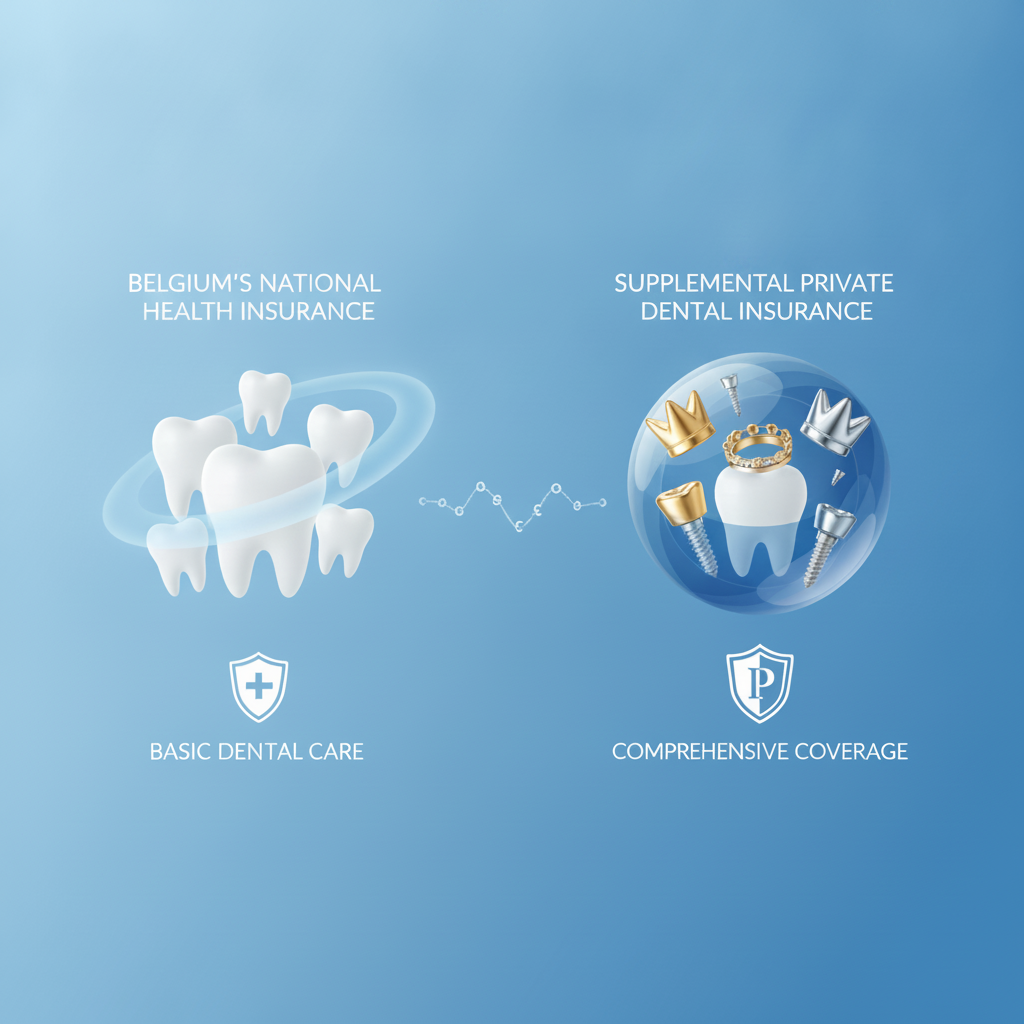 What Does Dental Insurance Cover in Belgium? Understand the distinction between national and supplemental dental plan benefits.