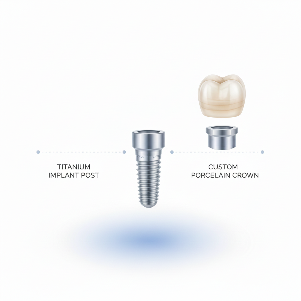 Dental Implants Are Not Fully Covered, highlighting the various complex components that contribute to the overall procedure cost.