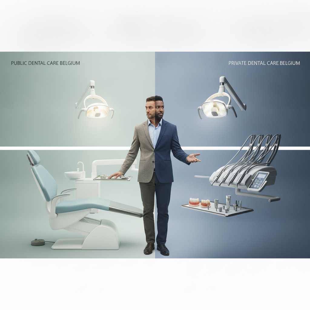 Public vs Private Dental Care Belgium: Contrasting choices for residents considering dental treatment in Belgium.