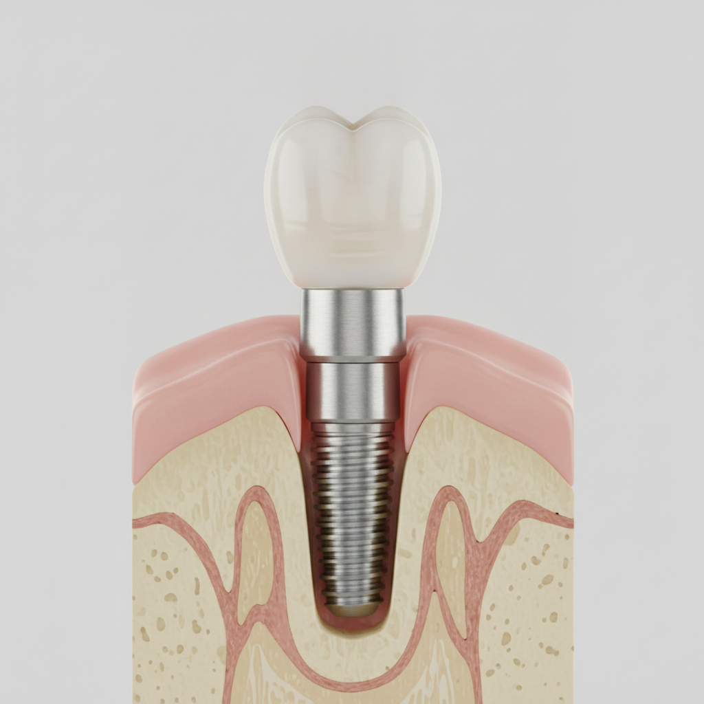 Dental Implants Cost in Brussels involves the titanium post, jawbone, and crown for a complete tooth replacement.